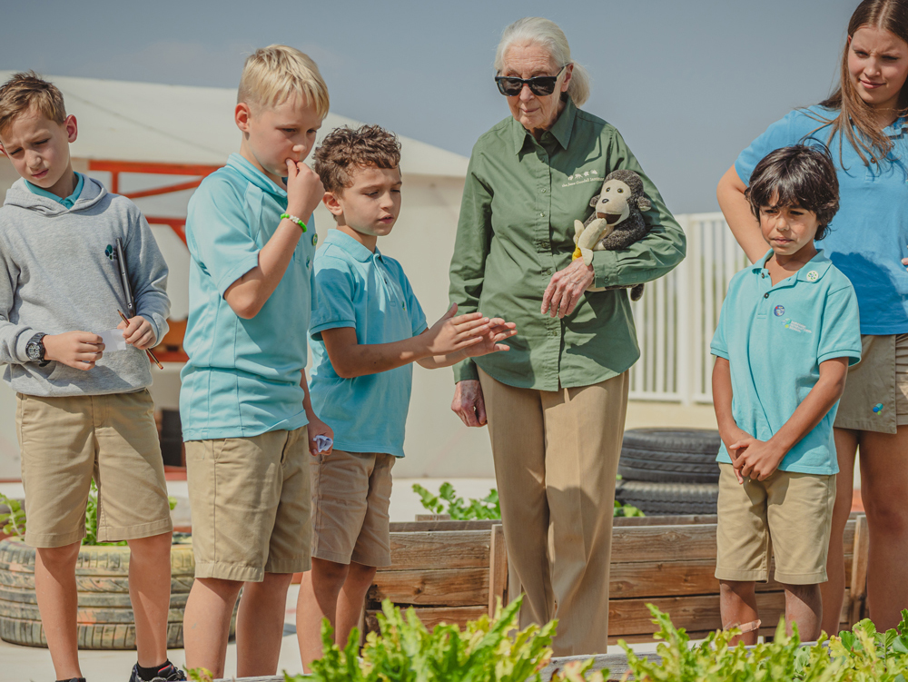 Dr. Jane Goodall Shares Wisdom and Hope With International School Students
